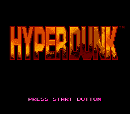 Hyper Dunk (Europe) Title Screen